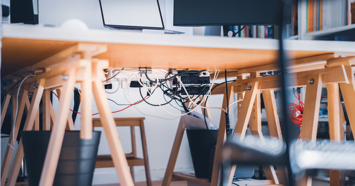 How to Set Up Cable Management for Your Desk